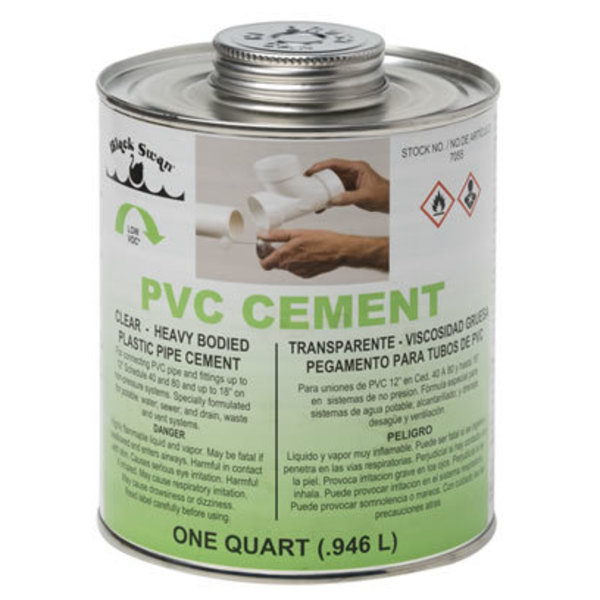 Black Swan PVC Cement (Clear) Quart - HB 7055